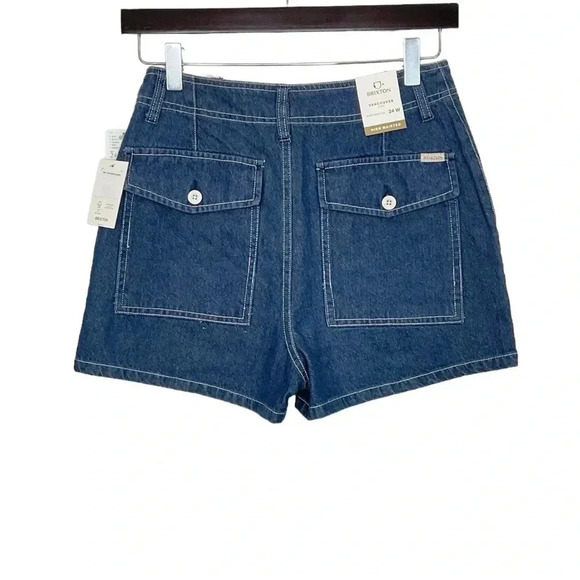 Free People Jean Shorts Brixton Vancouver High Waisted Size 24 - Picture 2 of 6